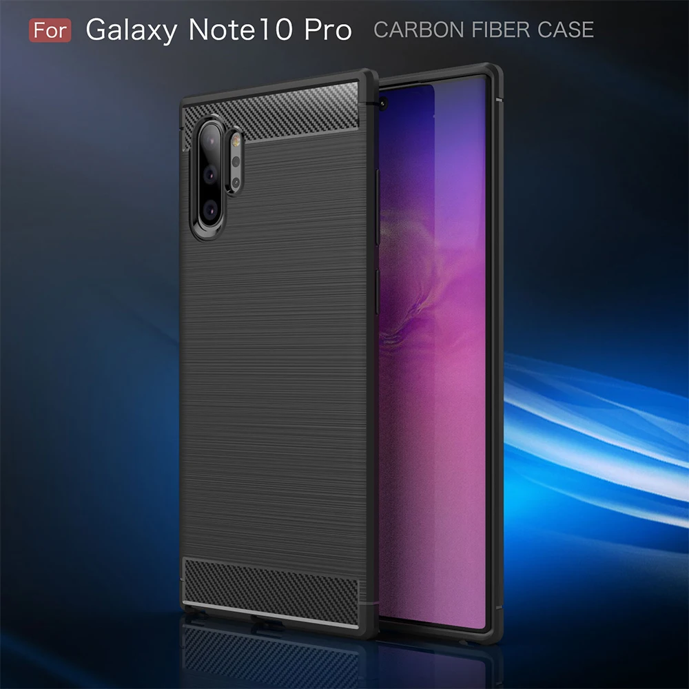 LLZ. COQUE Тонкий чехол для телефона из углеродного волокна для samsung Galaxy S7 S8 S9 S10 Plus Edge мягкий чехол Капа для Galaxy Note 8 9 10 5G Plus