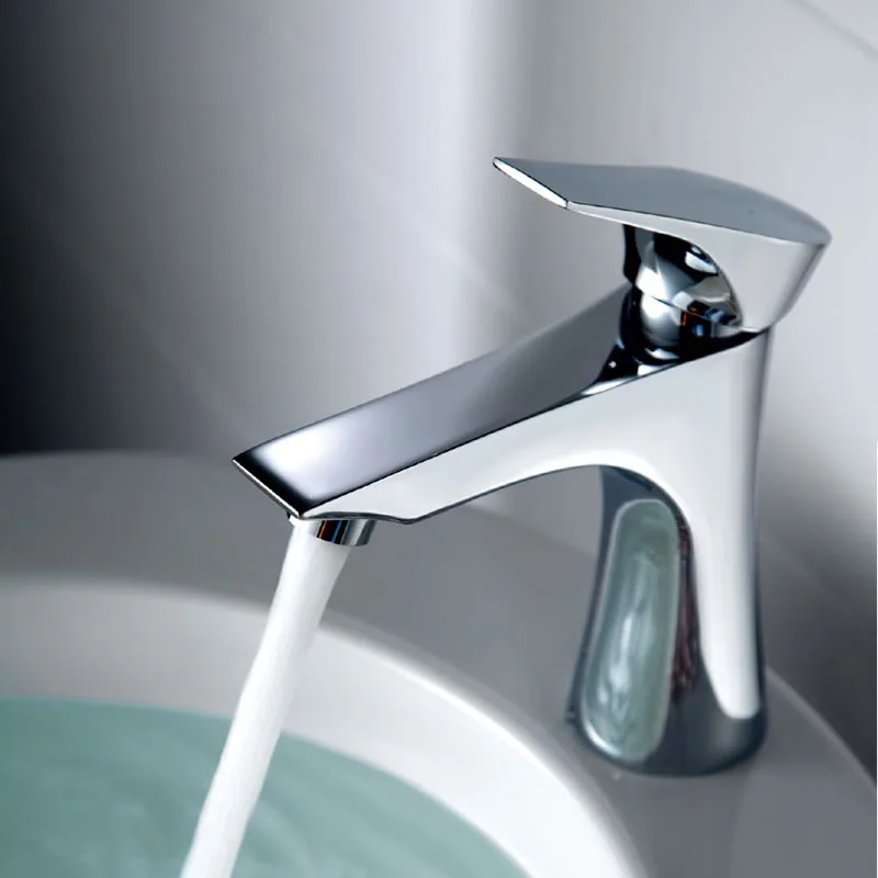 

S82023 Wash Basin Copper Basin Faucet Wholesale Hot And Cold Faucet Single Handle Single Hole Goddess Skirt Single Bore High Sta
