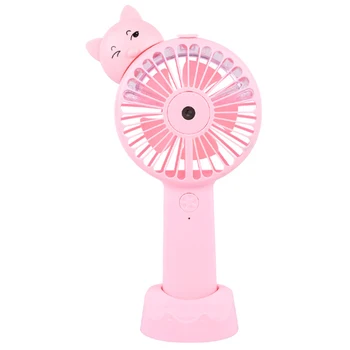 

Portable Water Spray Mist Fan Electric Handheld Mini Fan Cooling Air Conditioner Humidifier for Home Pink