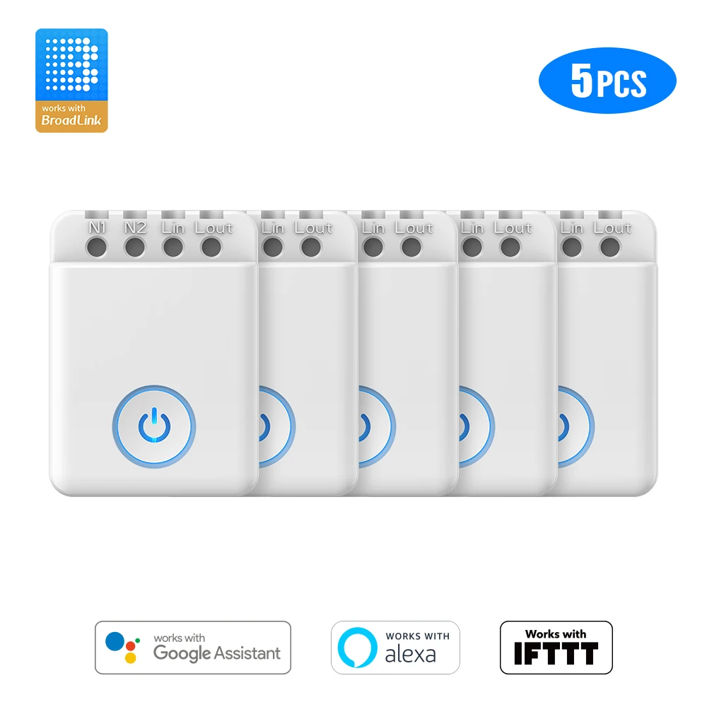 Умный светильник BroadLink BestCon MCB1 1/2/3/4/5 шт. WiFi переключатель модуль Wi Fi коробка