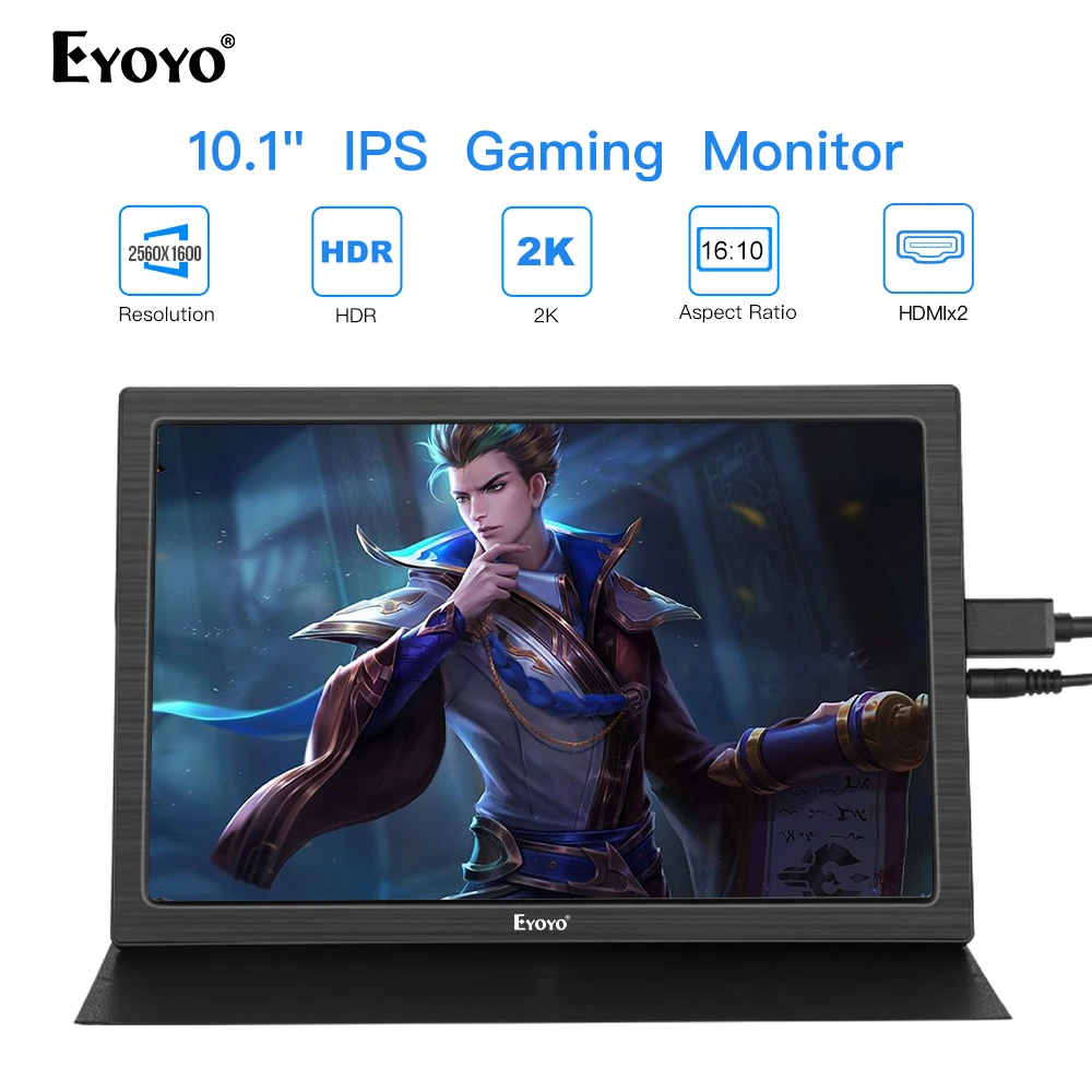 

Raspberry Monitor 10" 2K Portable Mini Laptop Monitor PC HDMI pantalla PS4 Xbox360 LCD LED Display Raspberry Pi 3 moniteur usb