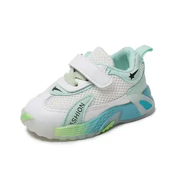 

Kids Sneakers Children Baby Girls Boys Letter Mesh Led Luminous Socks Sport Run Sneakers Shoes Sapato Infantil Light Up Shoes