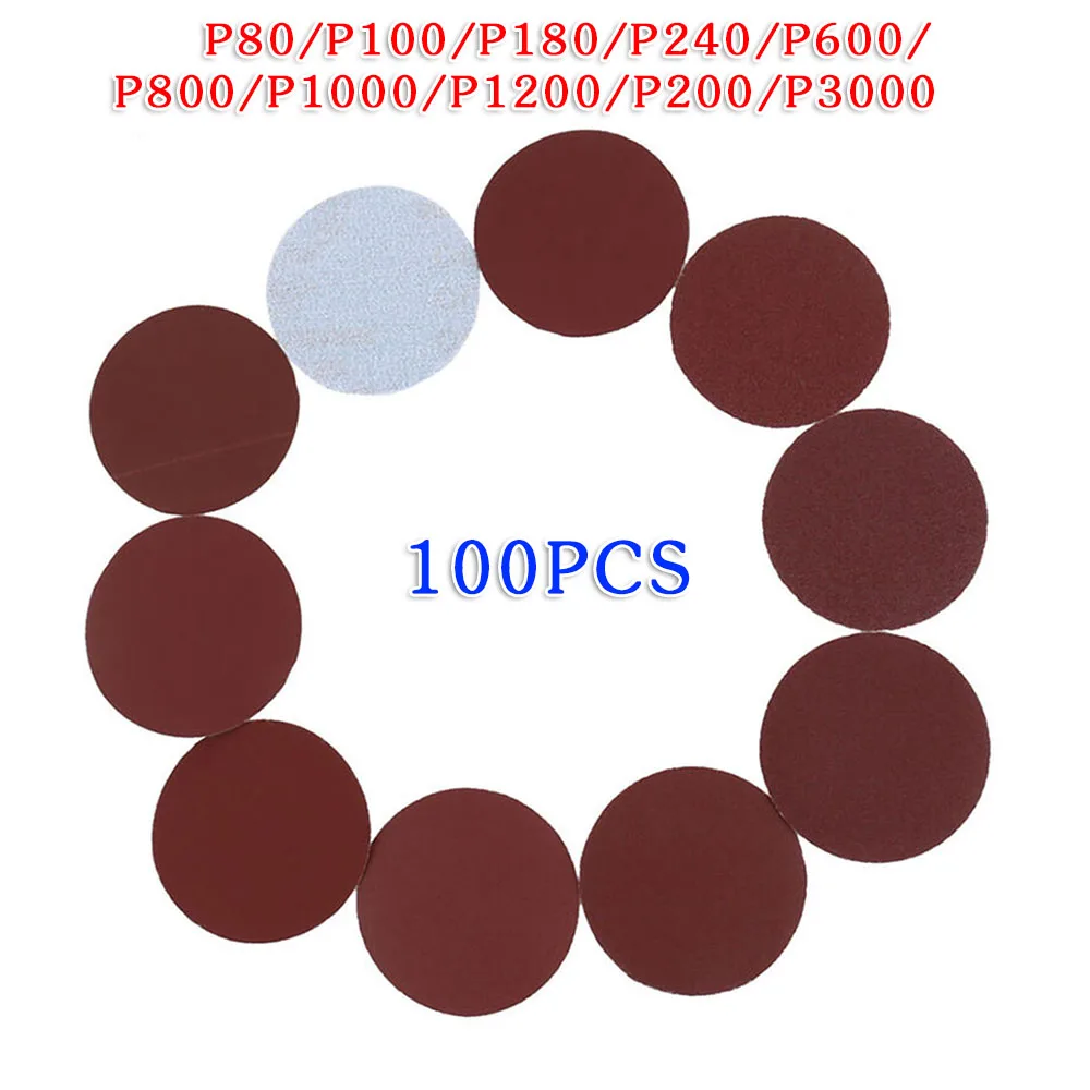 Шлифовальные диски роторный инструмент 100pcs 3 дюйма шлифовальный колеса на рост от 80 до 3000 грит