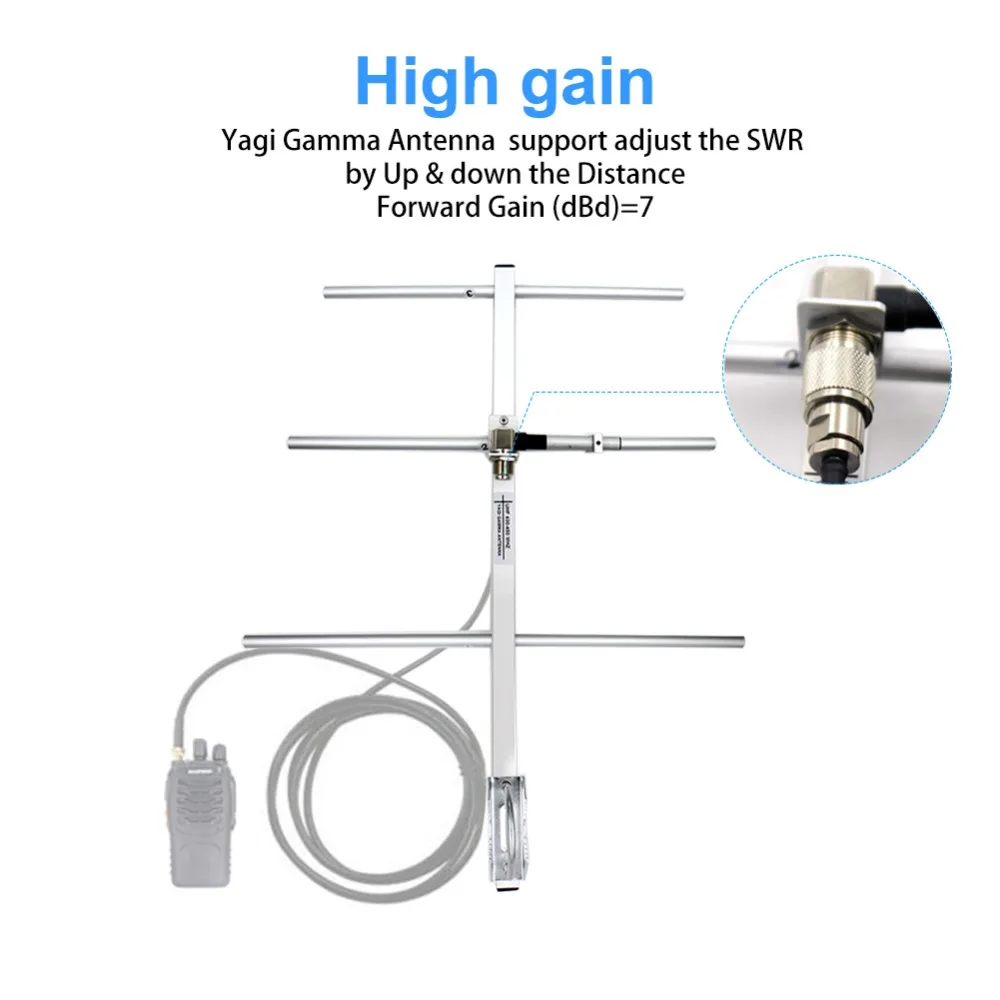 Yagi Antenna UHF430-450MHz High Gain 7DBd SO239 Connector Yagi Gamma Antenna fit