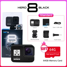 Оригинальная Экшн-Камера GoPro HERO 8 Black, водонепроницаемая Спортивная Экшн-камера Go Pro 4K Ultra HD видео 1080p, портативная прямая трансляция Оригинальная Экшн-Камера GoPro HERO 8 Black, водонепроницаемая Спортивная Экшн-камера Go Pro 4K Ultra HD видео 1080p, портативная прямая трансляция
