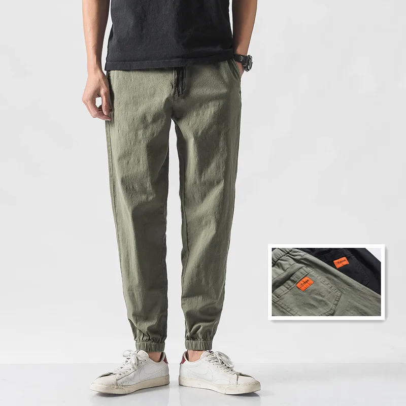 

Vertical Ze Produced 2019/Summer Wear Origional Thin Casual Pants Fashion Man Sports Ankle Banded Pants Students Trousers