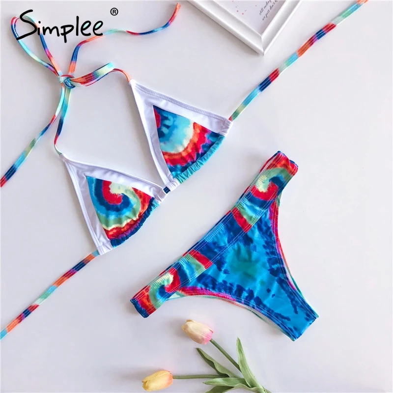 Simplee, bikinis de hilo sexis, 2019, Push up para mujer, traje de baño mujer, ropa de playa de verano, traje de baño para mujer| | - AliExpress