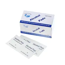 100pcsDisposableMedicalSterilizationAlcoholDisinfectionCottonPieceEmergencyCleanSterilizationCottonSheetFirstAid