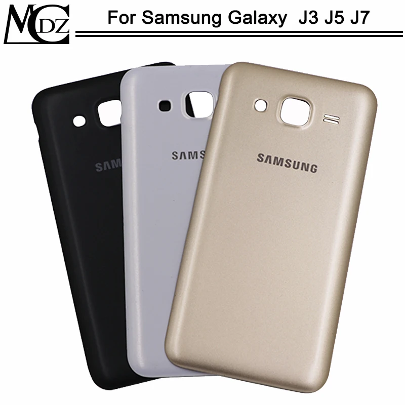 J500 чехол для батареи для samsung Galaxy j3 j300/j5 j500/j7 j700 задняя крышка задняя пластиковая Дверь Корпус чехол