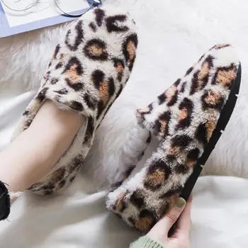 

Women Fur Loafers Flats Winter Shoes Ballet Plush Warm Shoes Moccasins Platform Slip On Round Toe Footwear Fashion Zapatos Mujer