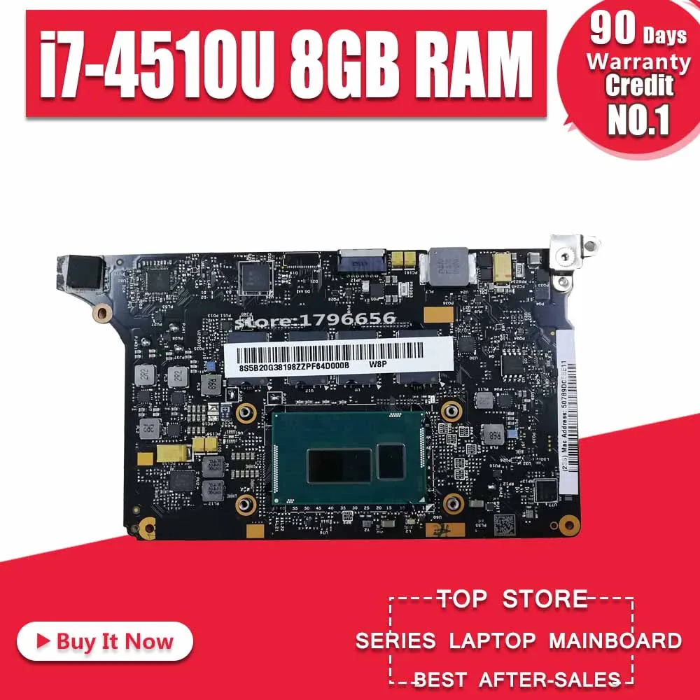 Цена Akemy VIUU3 NM A074 материнская плата для ноутбука lenovo YOGA2 Pro YOGA 2 Pro тест оригинальная материнская плата i7 4510U 8 Гб ram 5B20G38213