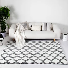 Мягкие пушистые коврики решетки большой размер 3 см ворсистая зона ковер для гостиной Спальня Обеденная коврик, напольный ковер для дома декоративные коврики D20