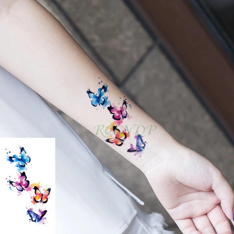 Водонепроницаемая временная татуировка наклейка Милая панда едят бамбук милые тату флэш-тату поддельные татуировки для мужчин женщин детей - Цвет: Оранжевый