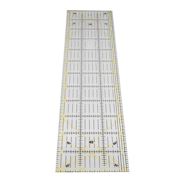 

Multifunction Acrylic Drawing Ruler Set Patchwork Yardstick Stable Sewing Ruler Portable Measure Accurately Tools