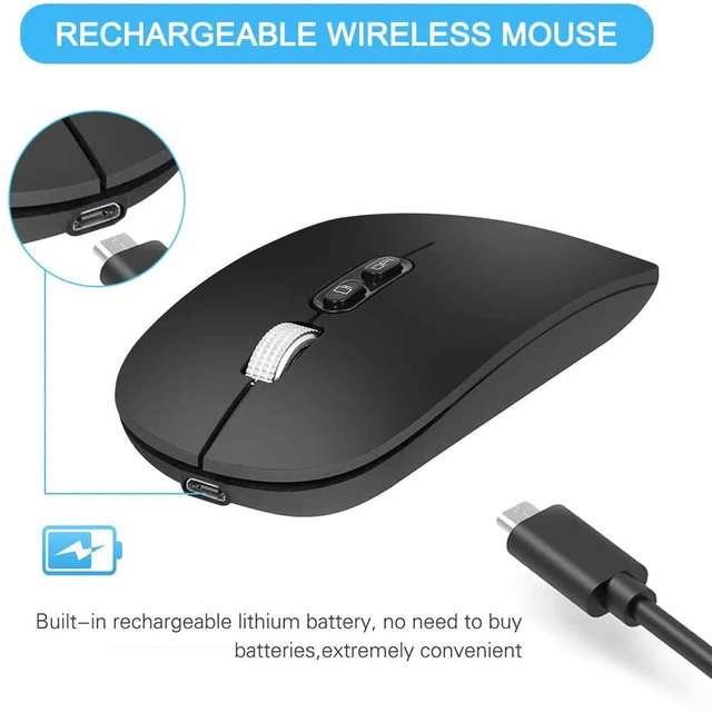2.4 GHz Wireless Mouse Mice For Macbook Air Pro Desk PC Laptop Slim Light  Weight