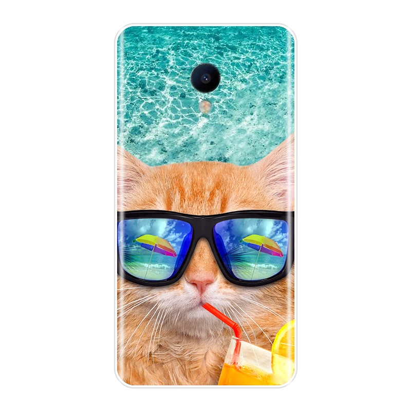 Phone Case For Meizu M6 M6S M5C M5 M5S M3S M3 M2 Soft Silicone TPU Cute Animals Painted Back Cover For Meizu M6 M5 M3 M2 Note