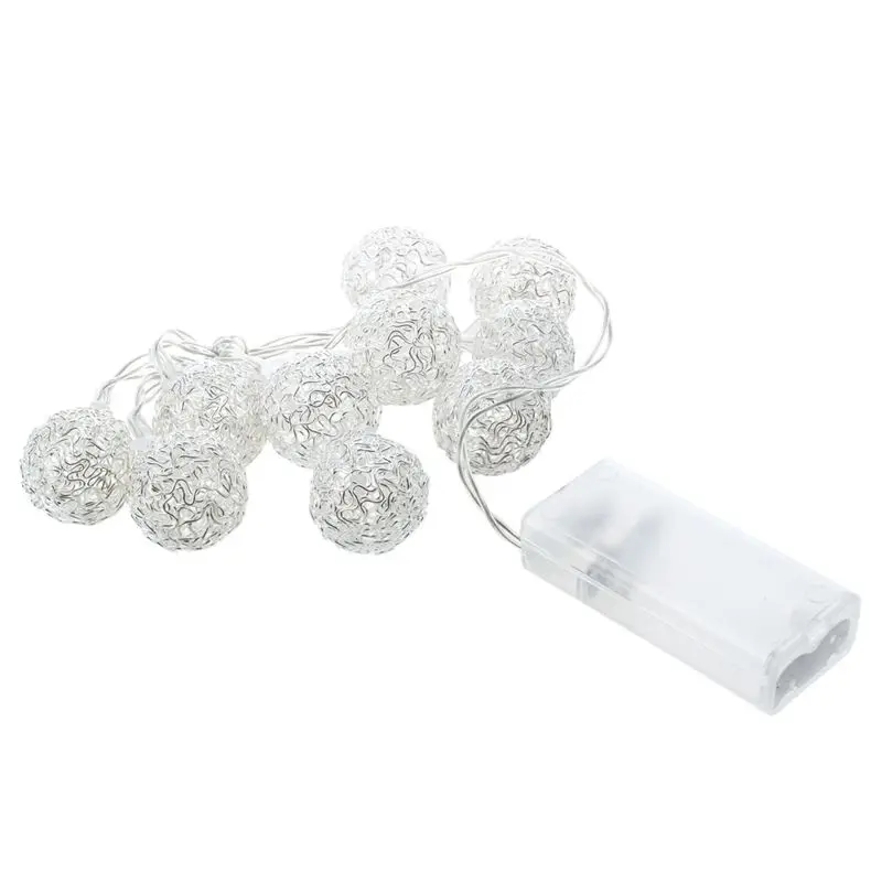 

Silver Balon 10LED string lights lighting with hot batteries White Party Decoration