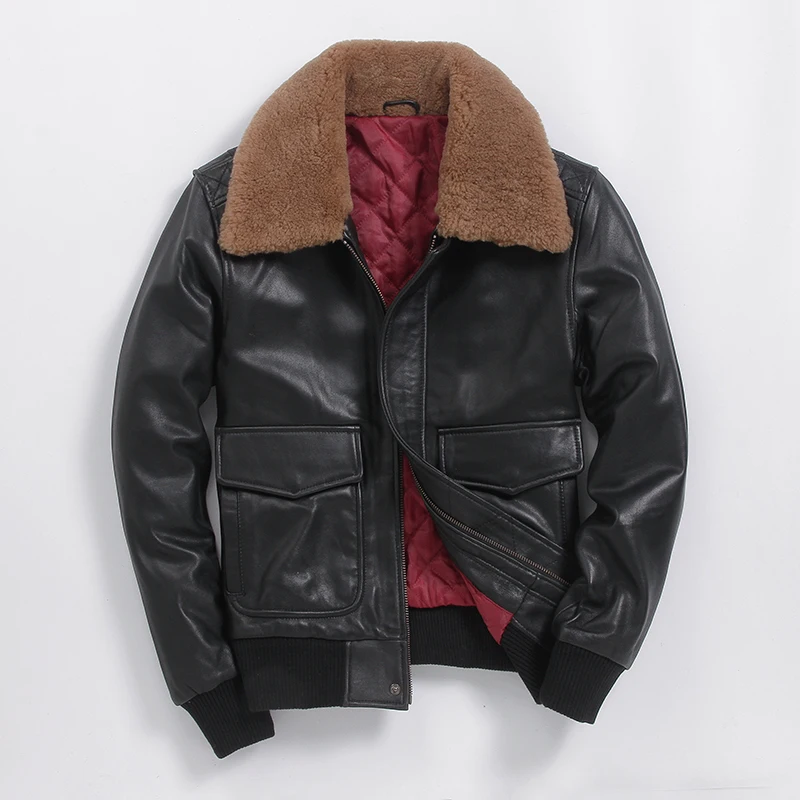 Women AVIREX Leather FLY Genuine Fur 