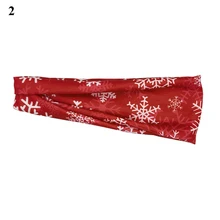 

Christmas Style Print Headband Girl Elastic Hair Bands Running Fitness Yoga Headwear Female Stretch Wash Makeup Hair Accessories