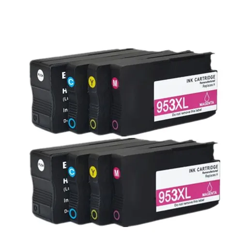 4PK совместимый чернильный картридж 953 953XL для hp pro 7740 8210 8218 8710 8715 8718 8719 8720 8725 8728 8730 8740 принтер для hp 953 - Цвет: 2 SET