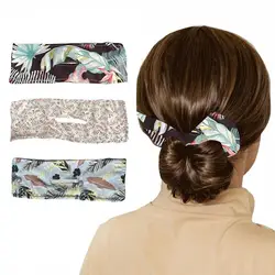 3 Colors Printed Disc Hair Iron Retro Hair Fixing Iron Lazy Automatic Fixing Hair Binding Iron Easy To Carry 1 Piece