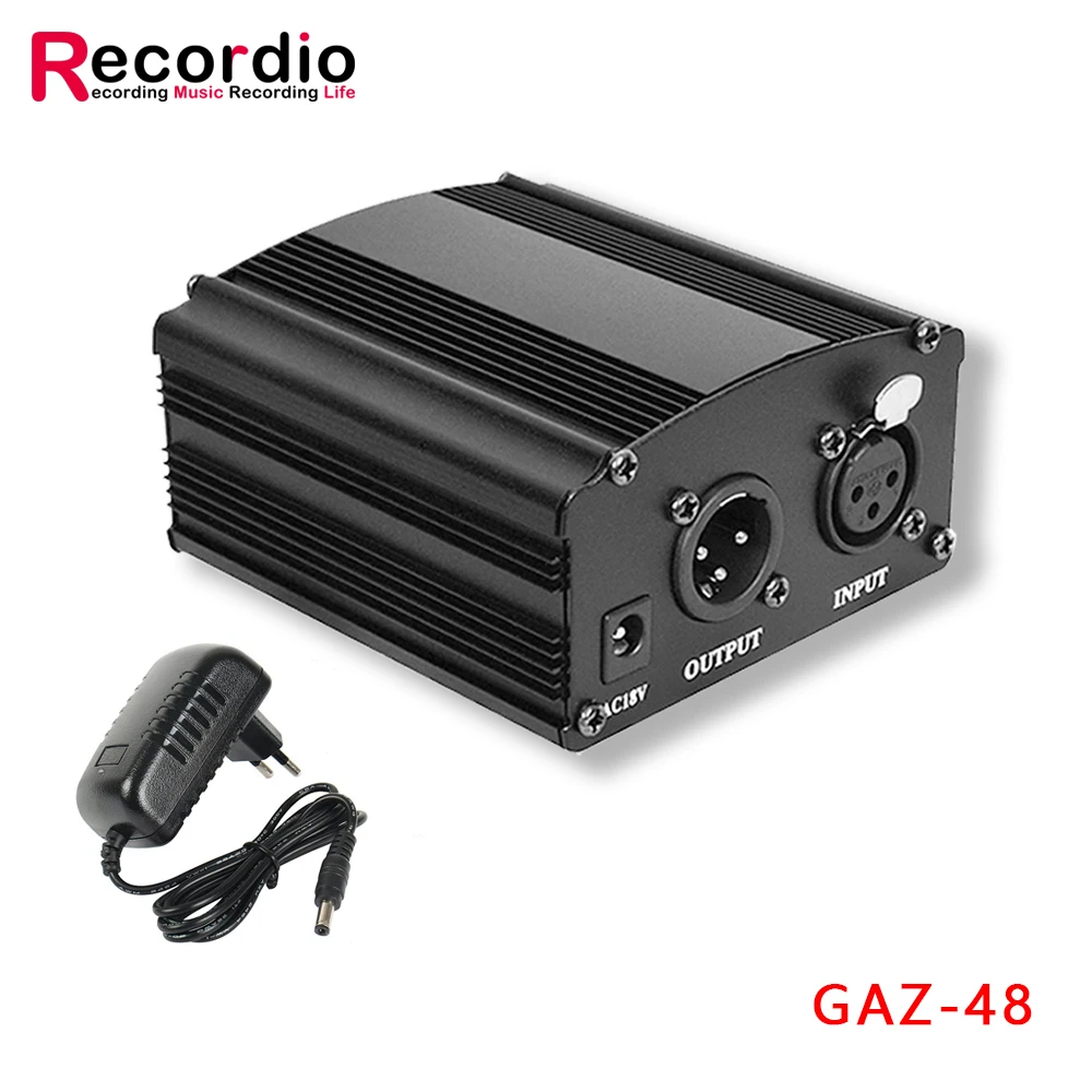 Phantom Power Supply para Estúdio de Condensador Microfone 12v Profissional Novo Estilo Gaz48 - Image 5