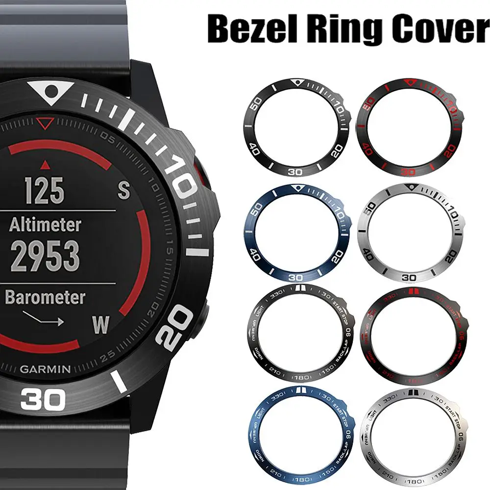  Bezel Ring Styling Frame Case for Garmin Fenix 5x 5xPlus 3 3HR Smart Watch Stainless Steel Cover An - 4000444341946