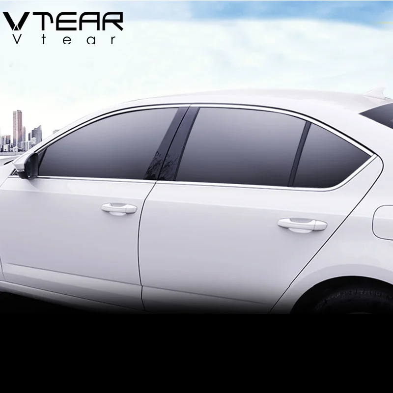 Vtear для Skoda Octavia A7 обшивка окна Крышка MK3 внешний хромированный Стайлинг
