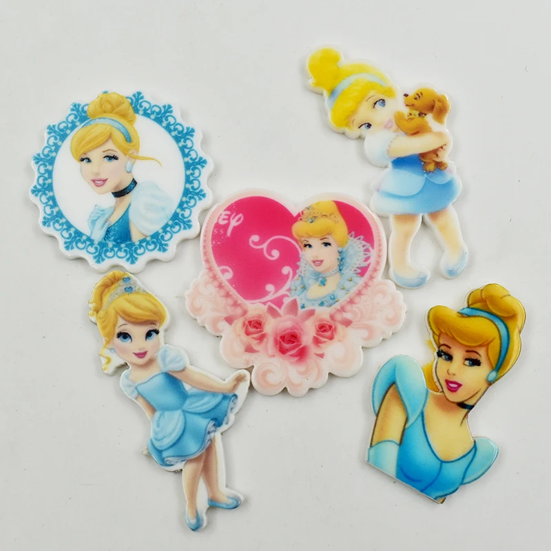 Mixed 12pcs Принцесса слизи амулеты аксессуары для волос шпильки украшения DIY Ювелирные изделия милые девушки смолы слизи амулеты - Окраска металла: Mixed 12pcs