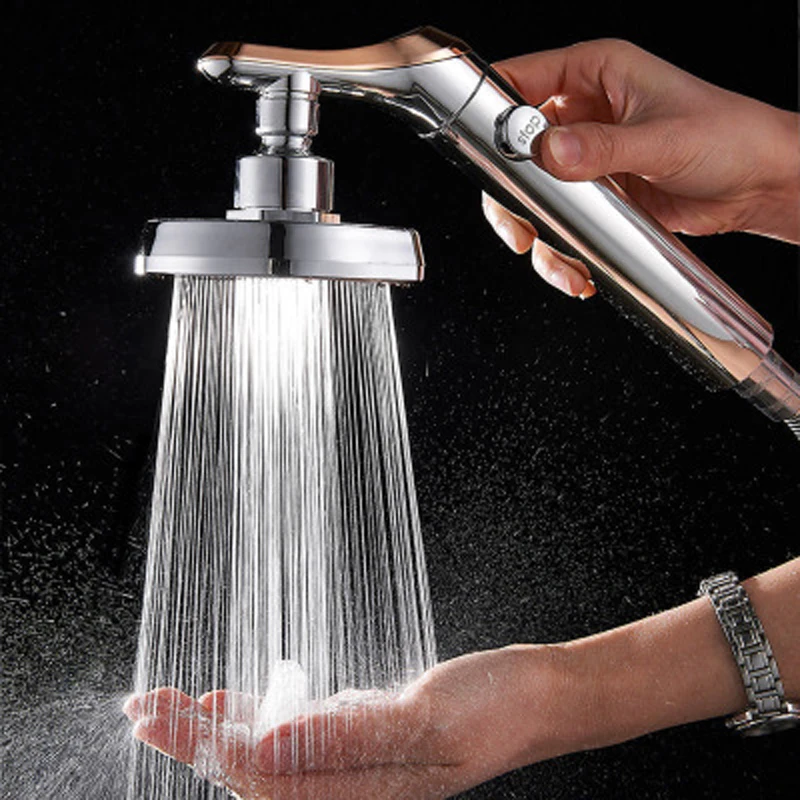 

Shower Head European-style Pressurized Shower Head Universal Water Stop Handheld Shower Head Diamond Quality Shower Head A107