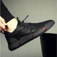 Новая модная брендовая зимняя теплая обувь с Плюшевым Мехом, черные мужские повседневные кожаные кроссовки на шнуровке, официальная оксфордская обувь UU-101