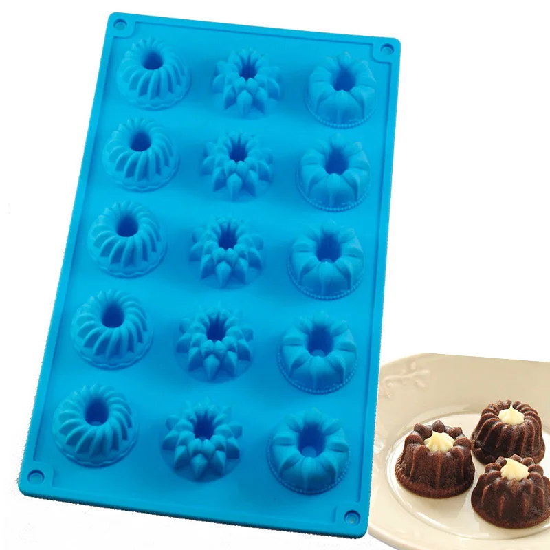 

3D Mini Cake Pan Silicone Chiffon Pudding Cake Mold Baking Cake Decorating Moulds DIY Fondant Baking Pastry Tools