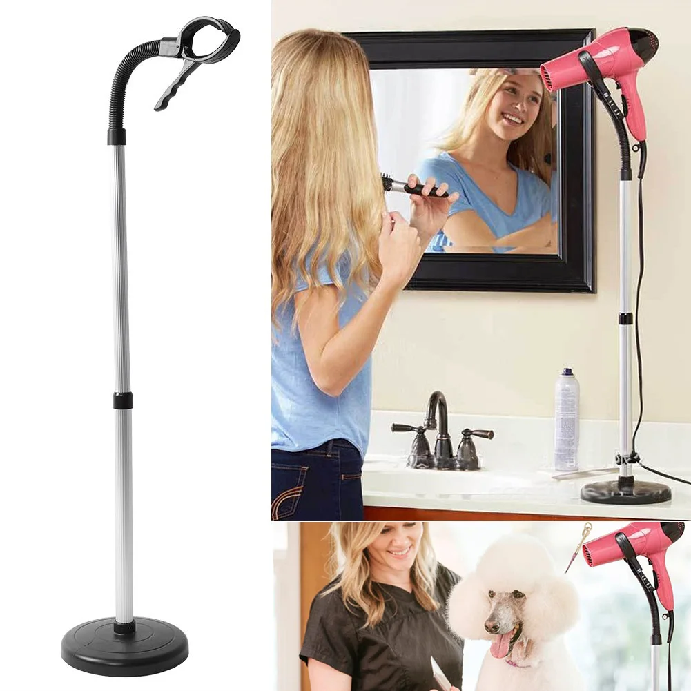 

Hair Dryer Stand 360 Degree Rotating Lazy Hair Dryer Stand Hand Free with Heavy Base Adjustable Hogard