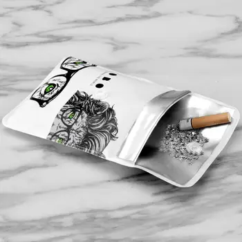 

5pcs/lot Portable Travel Pocket Ashtrays for Cigarettes ash Trays Outdoor Car Fireproof PVC Environment-Friendly Elep Ash Bag