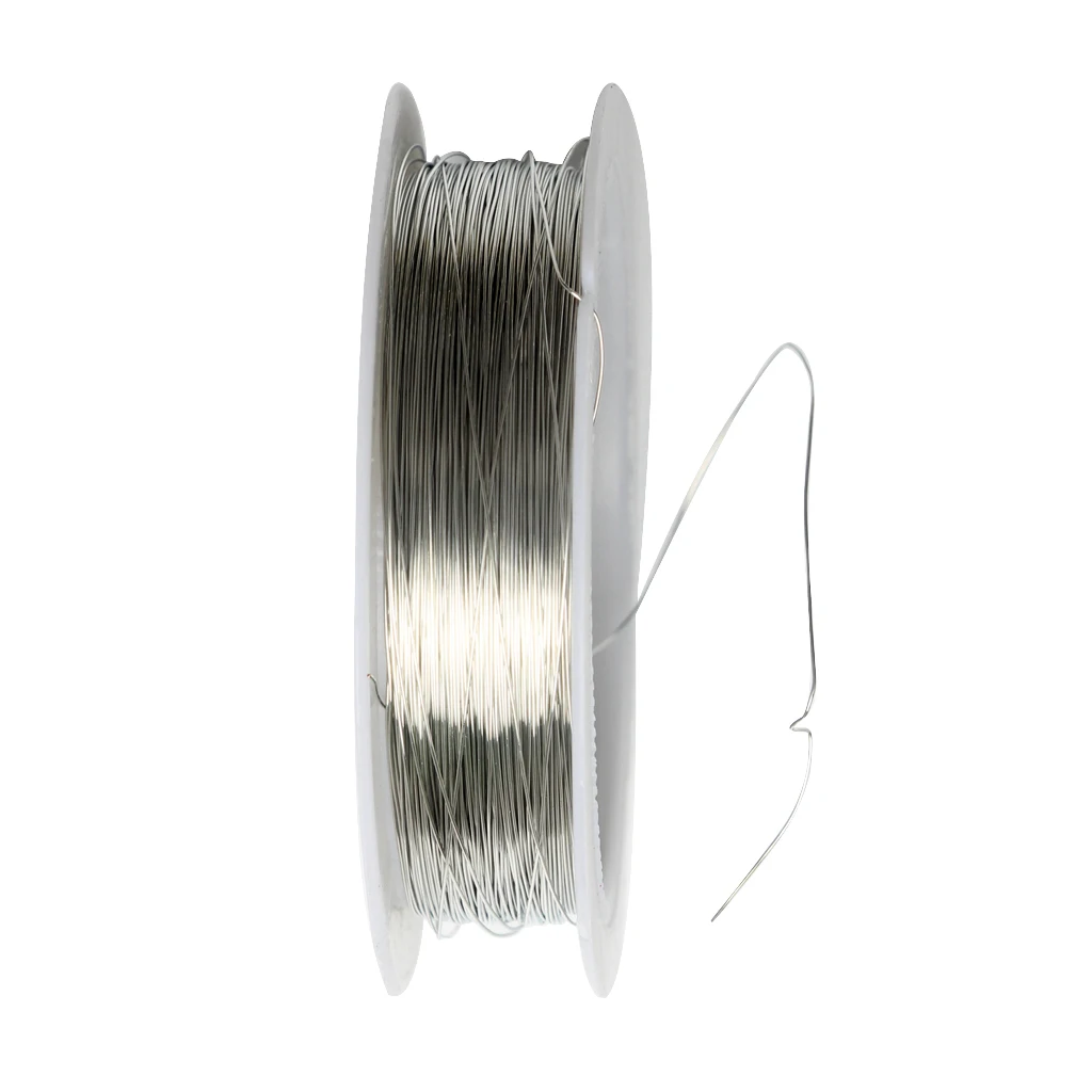 2 Rolls 22m Iron Wire Cord For Jewelry Making Wedding Flower Arranging 0.3mm