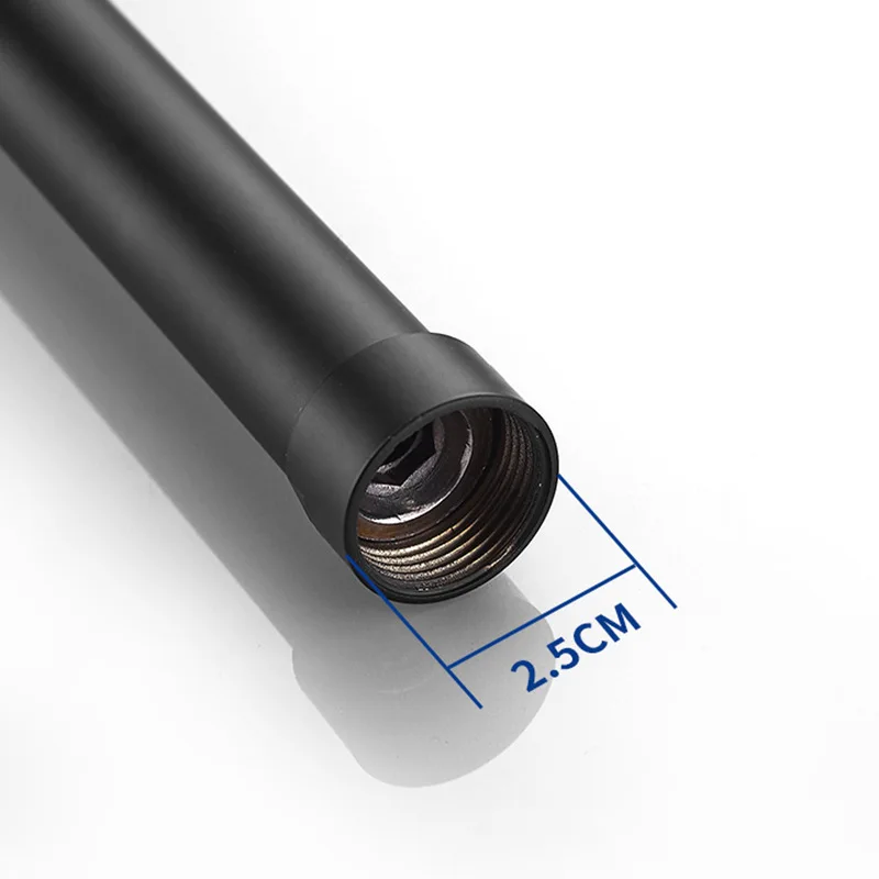 chuveiro torneira tubo estendido material de latao 01