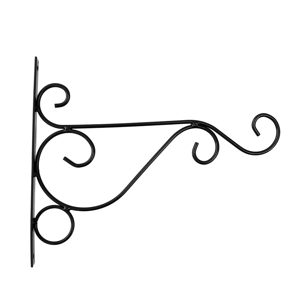 Metal Hanging Plants Bracket Flowerpot Hanger Holder Rack Lawn Wall Hook