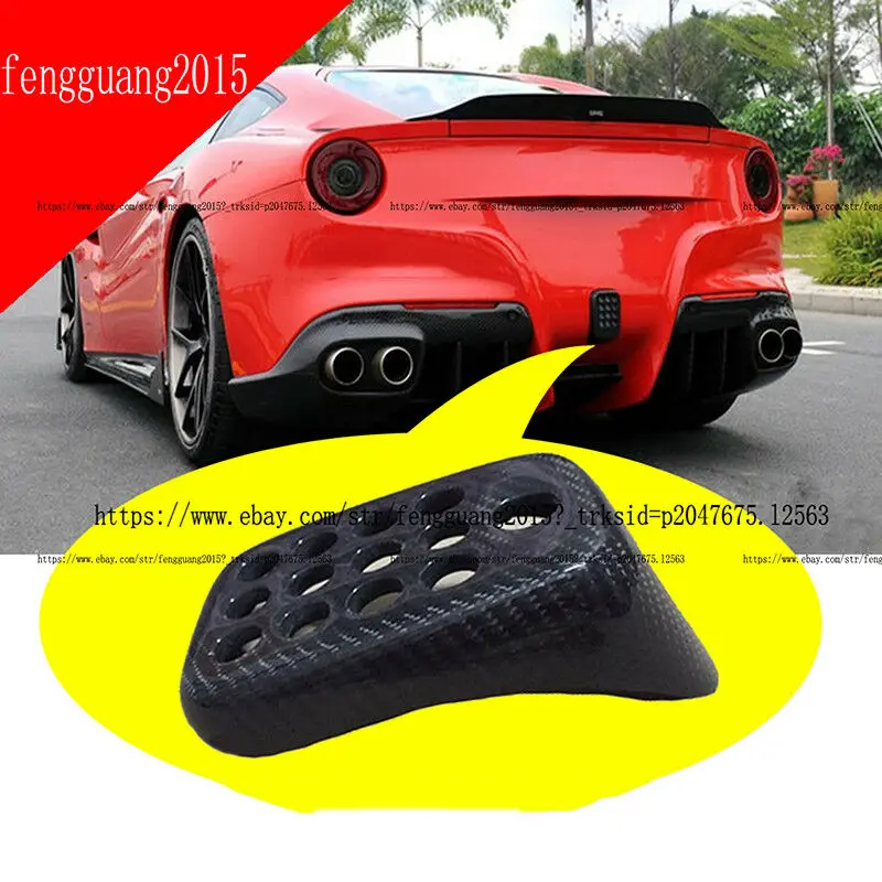 Для Ferrari F12 Berlinetta настоящий карбоновый задний стоп-сигнал/противотуманная фара крышка модификация автомобиля аксессуары для автомобиля