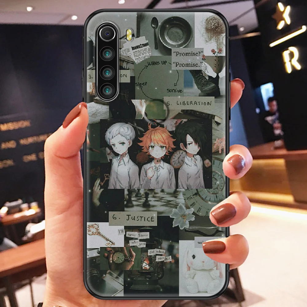 best phone cases for xiaomi The Promised Neverland Anime Phone case For Xiaomi Redmi Note 7 7A 8 8T 9 9A 9S K30 Pro Ultra black silicone coque tpu prime phone cases for xiaomi Cases For Xiaomi