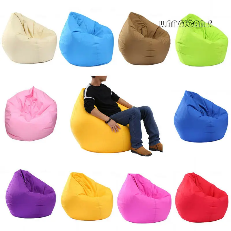 New Large Bean Bag Gamer Beanbag Adult Outdoor Gaming Garden Big Arm Chair Unfilled Lounge Home Soft Lazy Cozy Single Sofa Cover