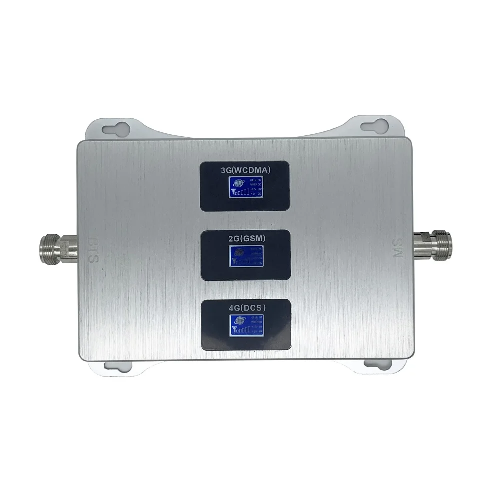 

2G 3G 4G LTE Triple band Cell Phone Signal Booster 70dB GSM 900 1800 WCDMA 2100 mhz Mobile Cellular Signal Repeater ONLY