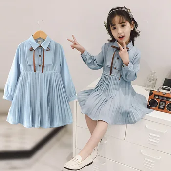 

Kids Long Sleeve Autumn Spring Drsses for Girls Party Dress Birthday Tutu Dresses Children Casual Wear 3 6 8 Years Vestidos