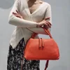 New Elegant Soft Togo Leather Tote Bag 100% Natural Leather Women's Handbag Luxury Designer Ladies Shoulder Bag Simple ► Photo 1/6
