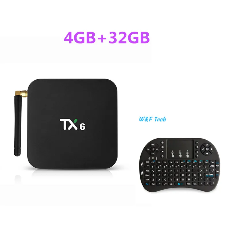 Android 9,0 tv Box TX6 4 Гб ram 64 Гб 5,8G Wifi Allwinner H6 quad core USD3.0 BT4.2 4K проигрыватель google Youtube Tanix телеприставка TX6 - Цвет: 4G 32G i8 NoBlacklit