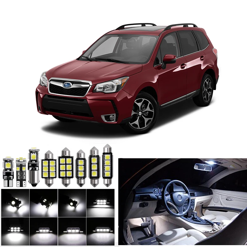 Набор светодиодных ламп для салона автомобиля 2014 2016 Subaru Forester купольная лампа с