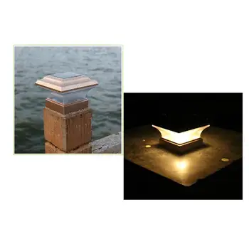 

Solar Lights Square Outdoor Plastic LED Warm Yellow Rechargeable Durable