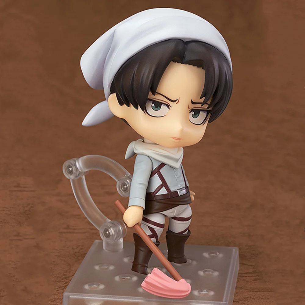 Attack on Titan Levi Ackerman 390 417 Eren Jaeger 375 Аниме Фигурка Nendoroid Ver. ПВХ милые игрушки для детей модель фигурки - Цвет: 417 no box