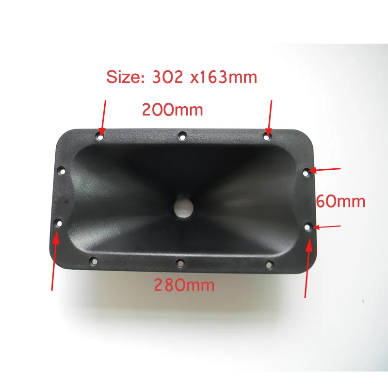 Top Quality Powerful 302x163mm Black Power Horn Speaker Driver Car audio Long Distance Sound Hifi System Treble Drivers Tweeter