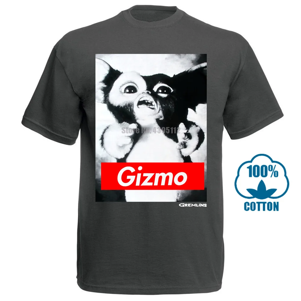 Мужская футболка Gremlins Gizmo - Цвет: Charcoal