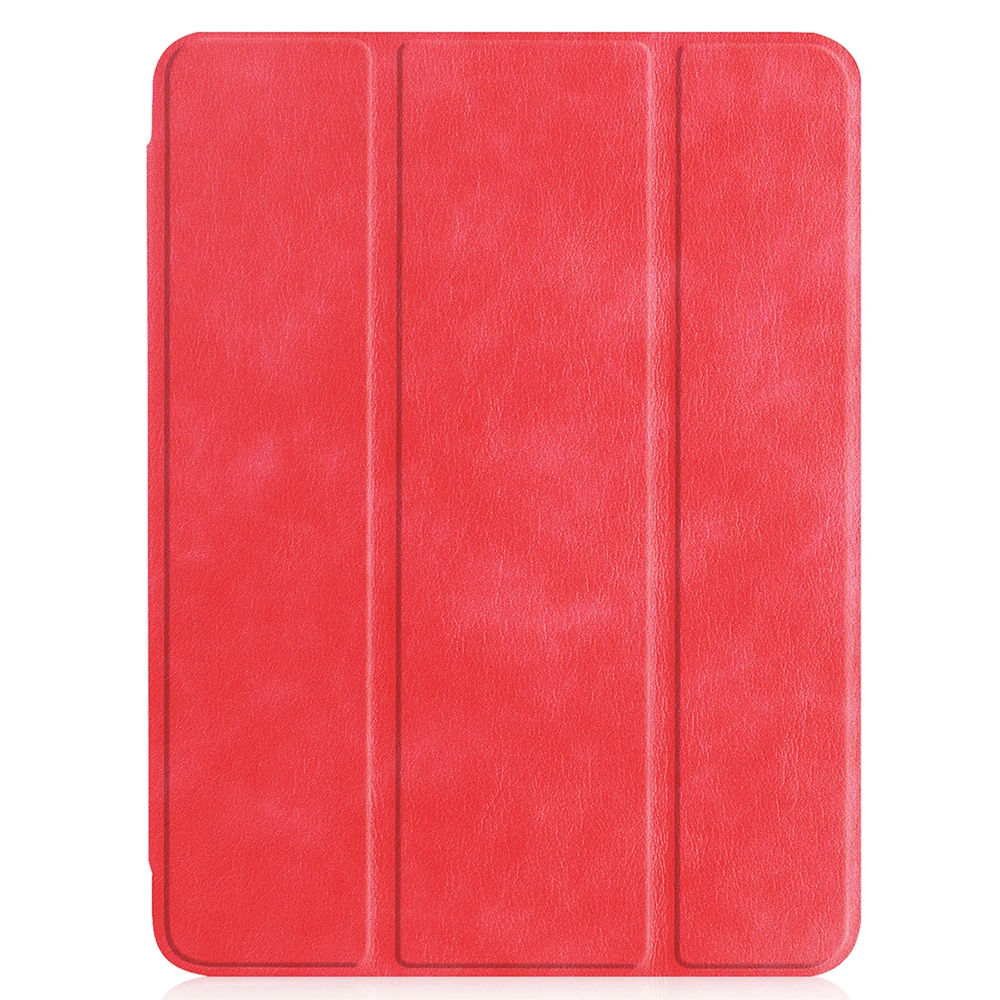 Умный чехол для ipad air1 2, чехол для планшета с магнитной подставкой, чехол из искусственной кожи, для ipad 9,7, 5-го поколения, автоматический режим сна - Цвет: Red